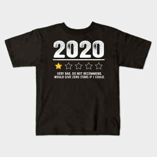 2020 1 Star Review Very Bad Do Not Recommend Kids T-Shirt